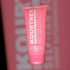 KOURTNEY Self-Tan Body Lotion by Kourtney Kellar, in the medium shade.