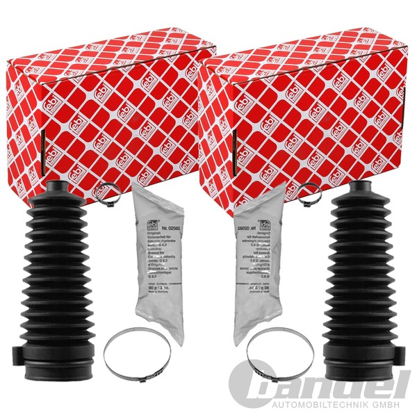 2X Febi Lenkmanschetten Satz Faltenbalg Passend FüR Ford Courier Escort Fiesta F-image
