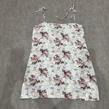 Reformation Women's Size 4 Floral Tie Strap Mini Dress