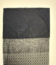 Vintage Seamless Textured Flat Knit Stockings 31 Inches Long Diamond Pattern