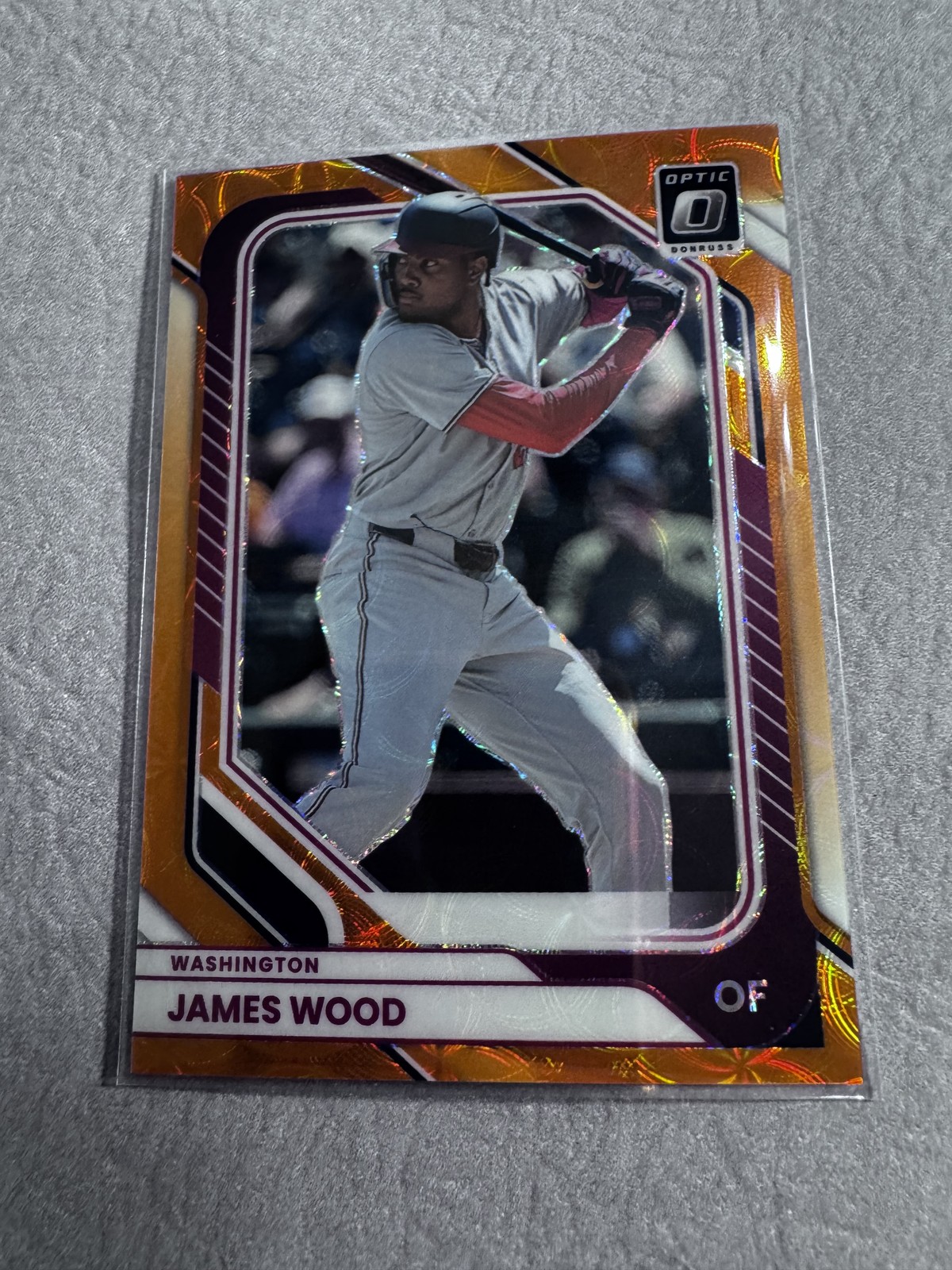 2026 Donruss #100 James Wood Optic Orange Scope #/79
