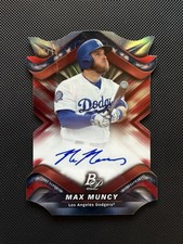 2019 Bowman Platinum -  Platinum cut Autographs Max Muncy #PCA-MM Red /10 (AU)
