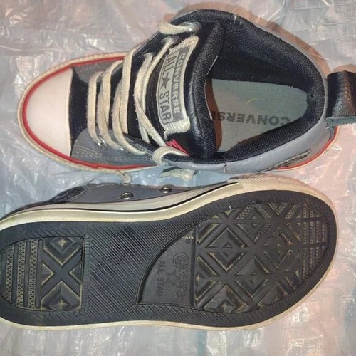 Converse Leather Chuck Taylor All Star Berkshire Boot Shoes Black Kids Size 12 - Picture 6 of 7