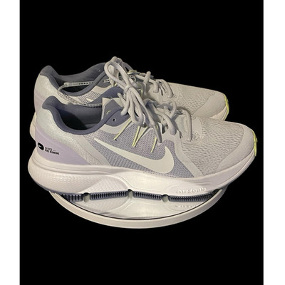 Nike Zoom Span White Gray Yellow Mesh Running Shoes Low Top Breathable Sneaker