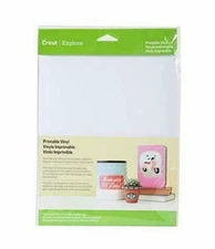 Cricut Printable Vinyl White- 10Sheets 8.5in x 11in (Cricut Maker/Explore) NEW