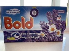 Bold Washing Pods Lavender Camomile, 22 Count Washing Machine Capsules