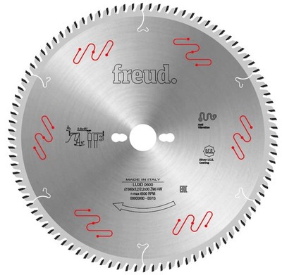 Freud Kreissägeblatt Scheibe füt Laminatplatten 300x3,2/2,2x30 mm Z96 LU3D 0600
