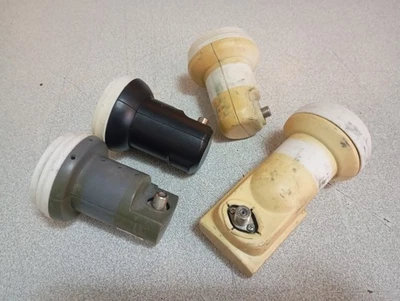 Lot 4x Têtes De Parabole Satellite Antenne Télévision Télé TV Divers Modèles - Photo 1/4