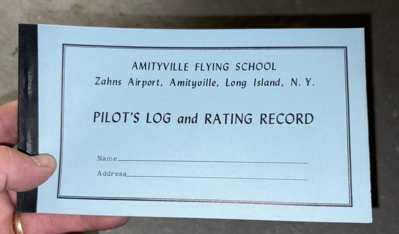 Zahn’s Airport Amityville NY Logbook