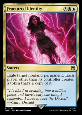 x1 Fractured Identity R MTG Universes Beyond: Doctor Who M/NM, English