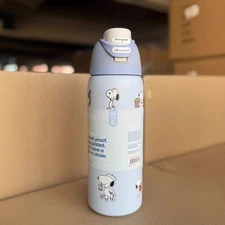 New Blue Snoopy Water Bottle Owala 32oz Stainless Steel Exclusive Edition