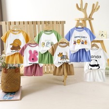 Toddler Baby Boys Summer T-shirt Shorts Sets Mesh Quick Dry Casual Outfits