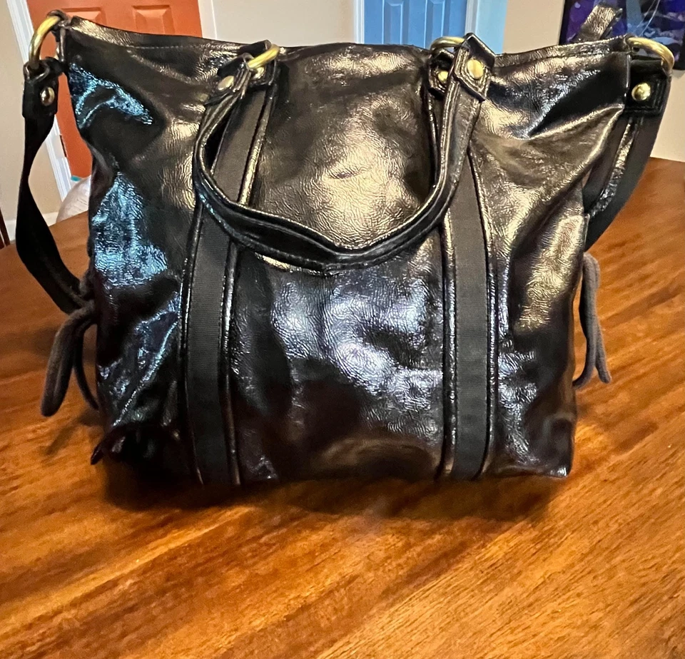 Bolso de Hombro Coach Daisy Vidrio Líquido Bolsillo Patente ¡Excelente Estado! Foto 4 de 4