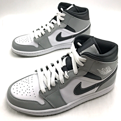 Size 12 - Jordan 1 Mid Light Smoke Grey for sale online | eBay