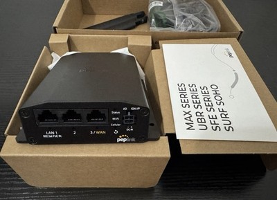 Pepwave MAX BR1 Mini LTE (CAT 7) Router MAX-BR1-MINI-LTEA-US-T-PRM -Latest Model