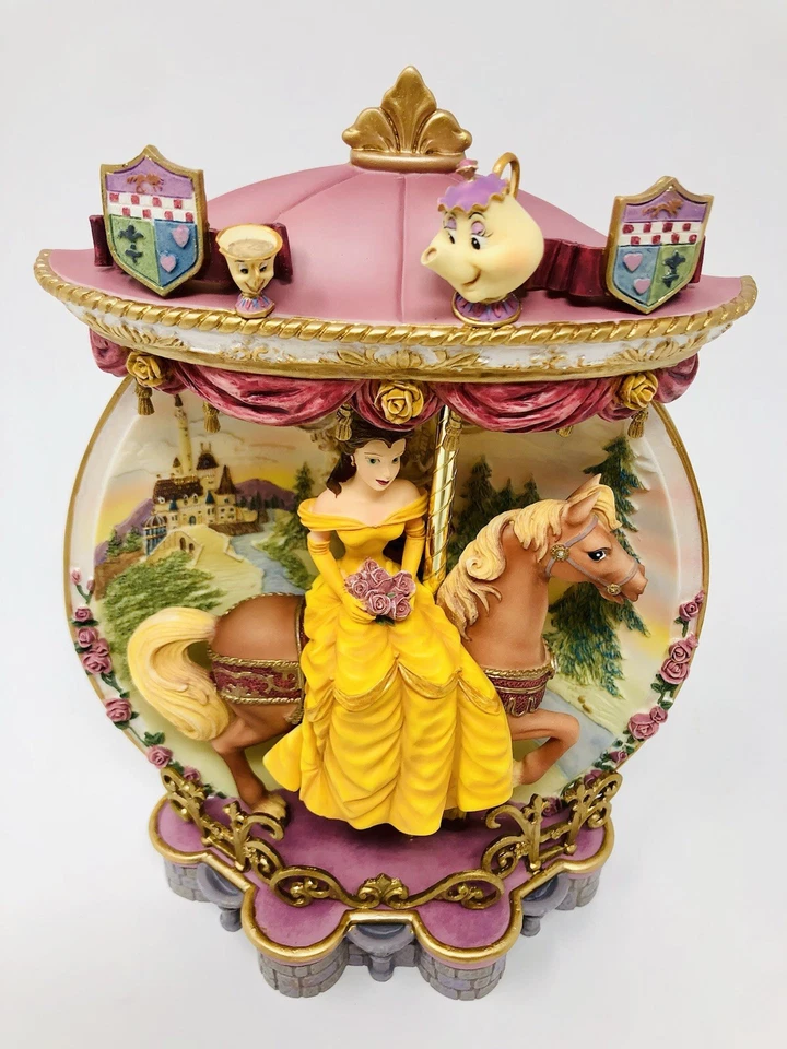 Bradford Disney Princesa Carruseles Bella Placa 3D Colgante Estatuilla Nueva en Caja Foto 4 de 4