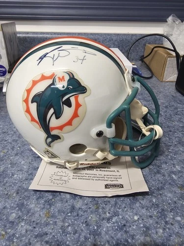 Ricky Williams autographed mini helmet COA