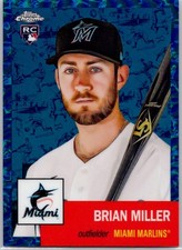 2022 Topps Chrome Platinum Platinum Toile White/Blue #286 Brian Miller #/199 RC