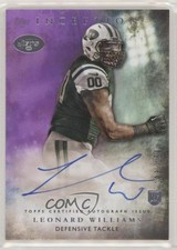 2015 Topps Inception Rookie Purple 103/150 Leonard Williams #RA-36 Auto 8k4