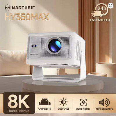 1080P Smart Projector WiFi 6 Bluetooth Auto Focus 900 ANSI Android