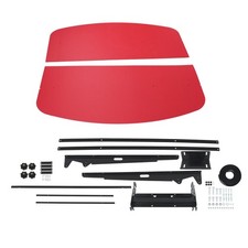 LABLT Red Tuff Top Tractor Canopy For ROPS 52" &times; 52" w/ Mounting Accessories