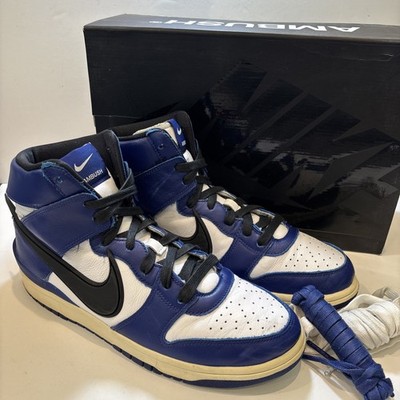  2021 AMBUSH x Nike Dunk High Deep Royal Size 9.5 OG Box/Laces Excellent Cond
