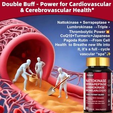 Nattokinase 4000FU - Blood Flow, Heart  Cardiovascular Health, Highly Absorbent