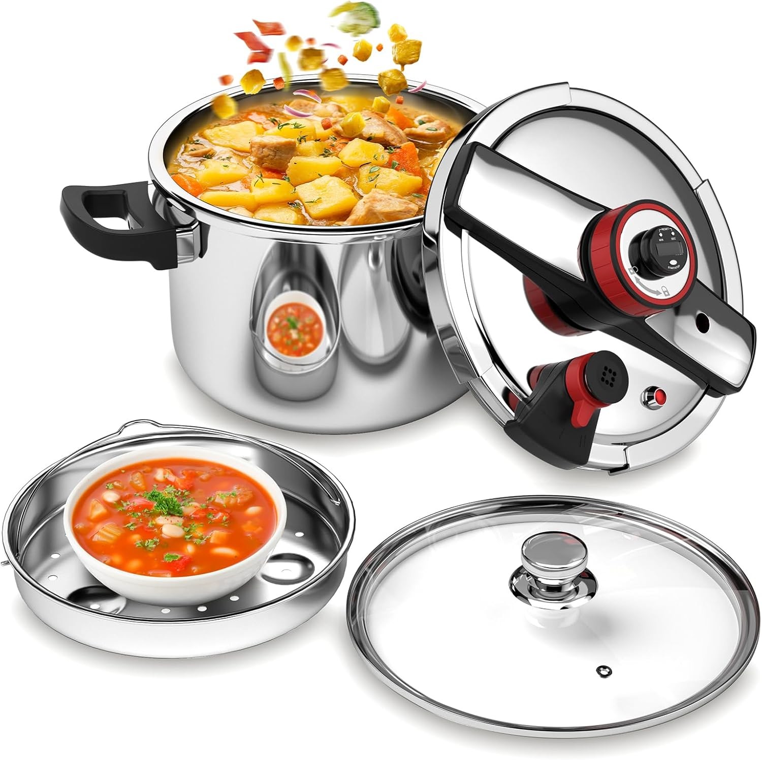 8.45qt 3-stage Psi Settings One-hand