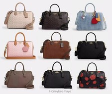 NWT Coach Rowan Large Satchel Bag In Signature Canvas CV960/CV959/CCD53