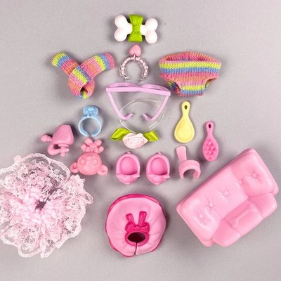17Pcs LPS Accessories for littlest Pet Shop Toy Mini Collie Dachshund Doll Play