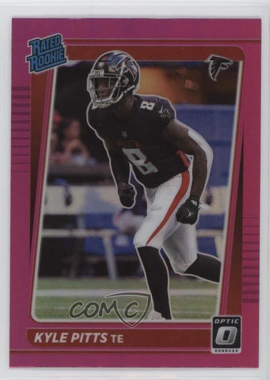 2021 Panini Donruss Optic Rated Rookie Pink Prizm Kyle Pitts #211 1ja4