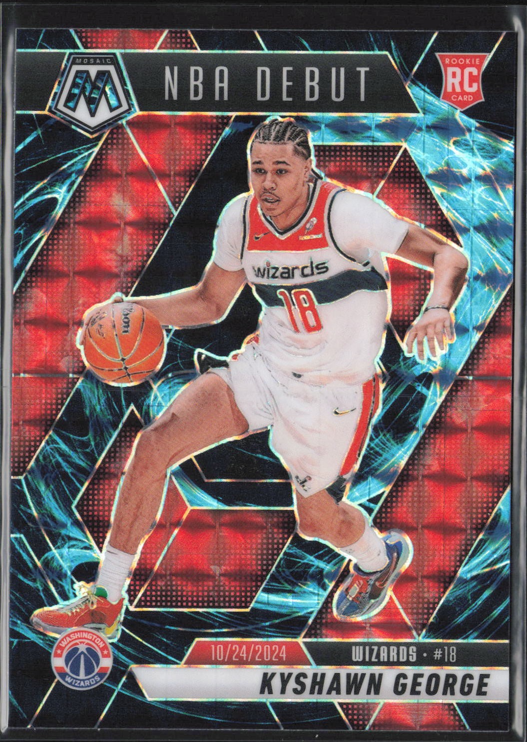 2024-25 Panini Mosaic #256 Kyshawn George Genesis Mosaic