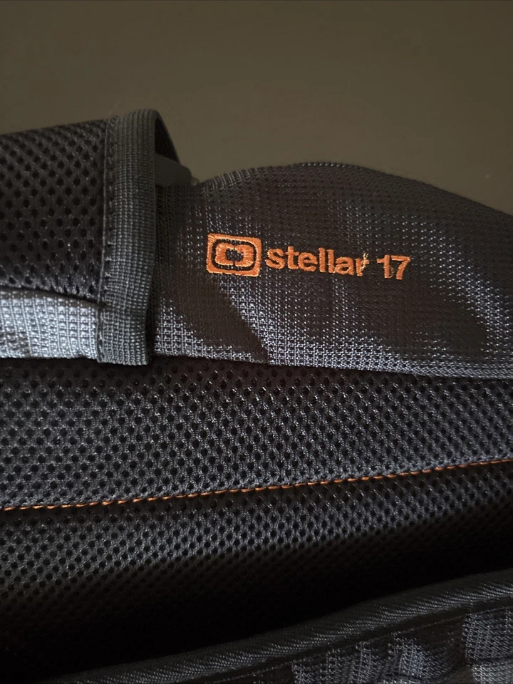 Ogio Stellar 17 Padded Laptop Backpack Gray/Yellow/Black Embroidered - Image 3 of 4