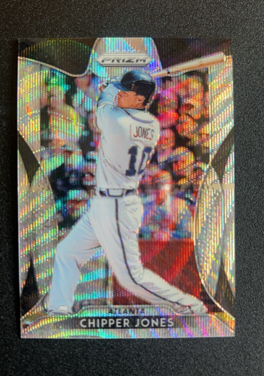 Panini 2019 Prizm Chipper Jones #201 Blue Wave Prizm /60 Tier III Braves