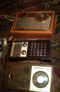 Vintage transistor radio lot Viking , Admiral, GE