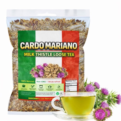5oz Cardo Mariano Herb Tea  Cardo Marin - Milk Thistle Loose Leaf Tea Wildcrafte