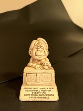 Vintage Paula 1976 Figure W-506 “Responsible Position” Office Humor Made in USA