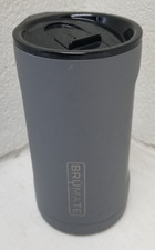 Brumate 16oz Insulated Can Cooler Thermos Coffee Gray KI2