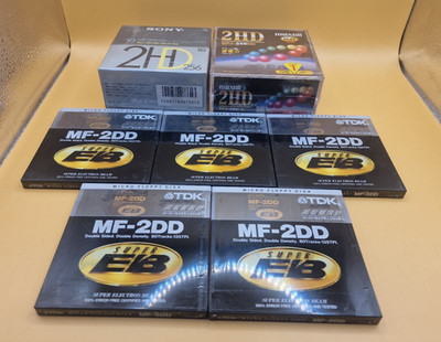SONY MF-2HD256 10PACK MAXELL MF2-256HD 10PACK TDK MF-2DD 5 STÜCK FLOPPY VERSI...
