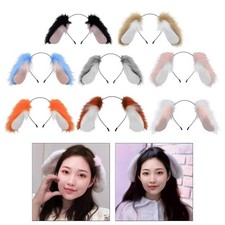 Dog Ears Headband Headdress Photo Props Decoration Cute Doberman Pinscher Plush