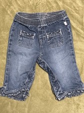 Y2K Old Navy Vintage Baby Mid Wash Blue Jean Infant Girl 6-12 Months