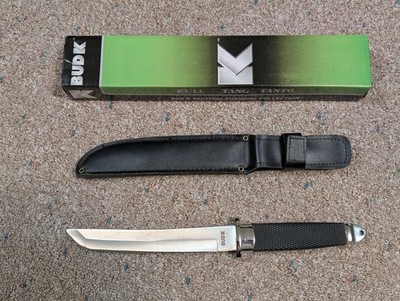 BUDK Full Tang Tanto Dagger Dirk Knife, BK622, Fantastic Handle w/Sheath & Box