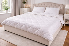 Elegant Gold Merino Wool Bettdecke Pure Bezug Natur Alle Größen Ideales Geschenk