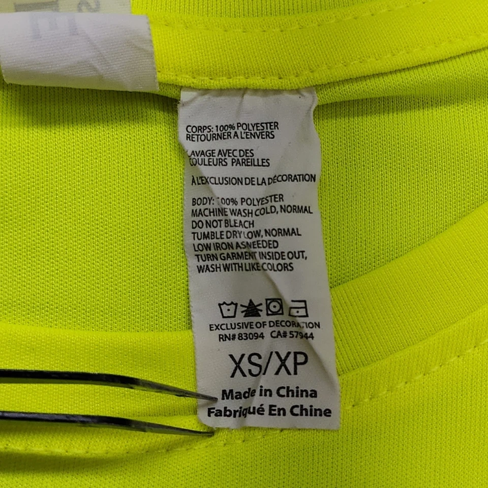 Camiseta Clique Top Mujer XS Alta Visibilidad Amarilla Spin Eco Performance Manga Larga Foto 4 de 4