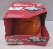 Milwaukee Orange Front Brim Vented Helmet With Bolt Class C 48-73-1332