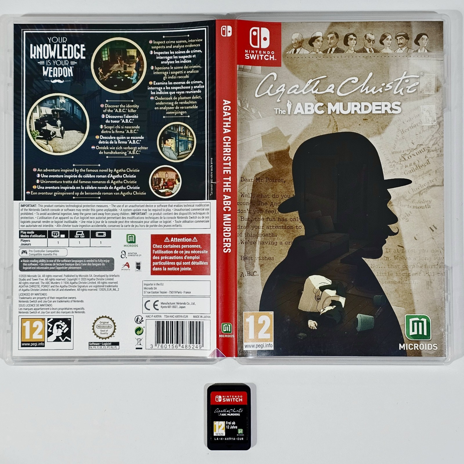 Nintendo SWITCH Detective Adventure AGATHA CHRISTIE ABC MURDERS dt. Crime Killer