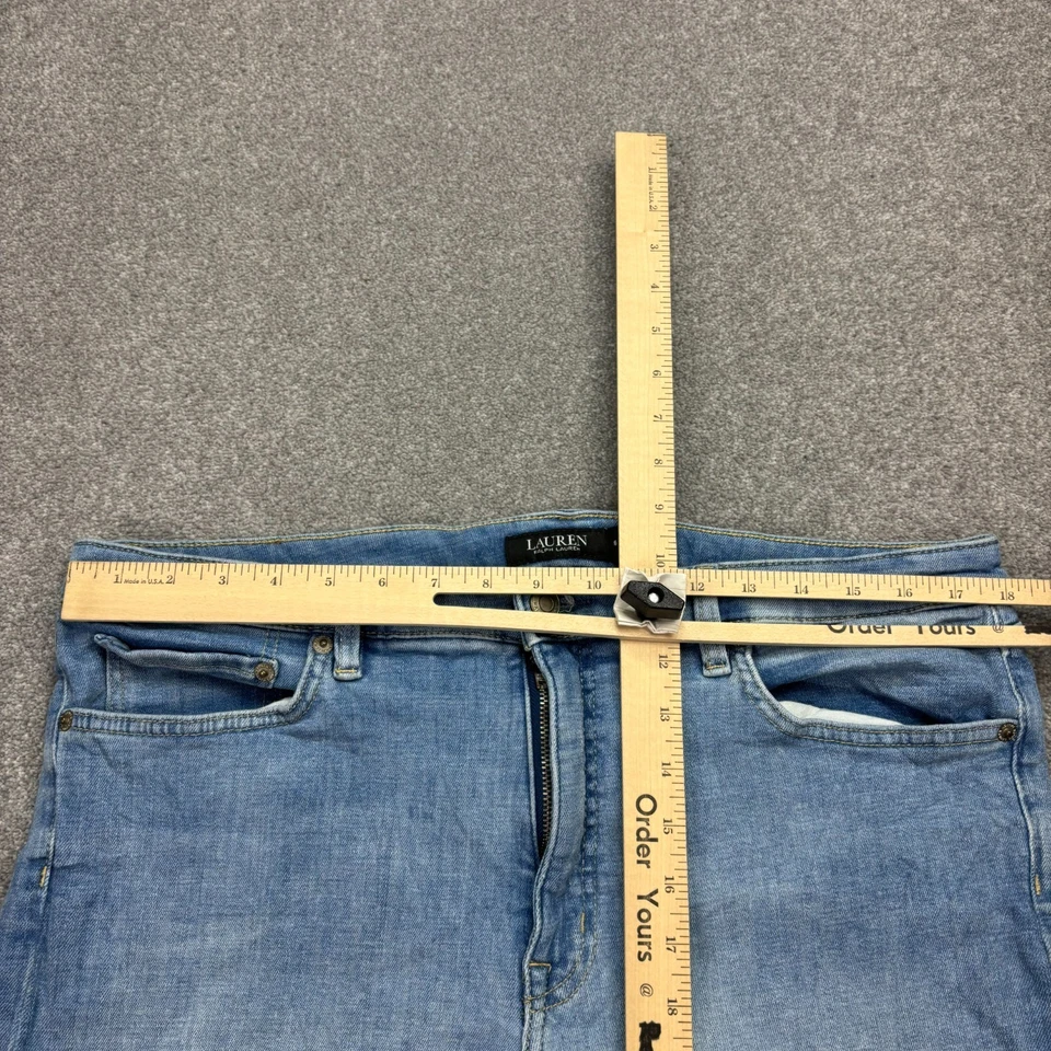 Short Ralph Lauren pour femme taille 36 bleu denim jorts rétro USA Classic... - Photo 3/4