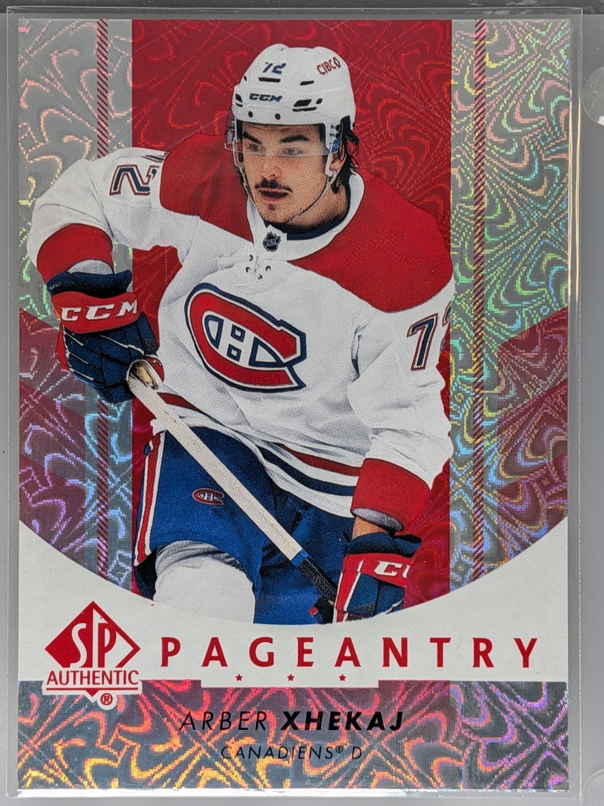2022-23 Arber Xhekaj UD SP Authentic Pageantry Red #P-68 RC