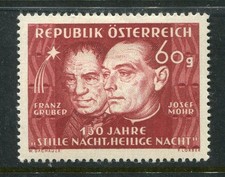 Austria #558 Franz Gruber and Josef Mohr [Mint Hinged] 