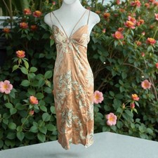 Urban Outfitters First Light Cut Out Midi Slip Dress Corset Back Size Small